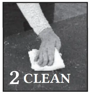 GIANI Belgotta Black Marble Countertop Paint Kit for Covers 35 Square Feet - prep work 1