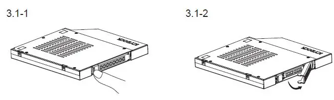 Icy-Dock-MB411SPO-1B-2.5-Inch-SATA-Mobile-Rack-for-Slim-ODD-or-Ultra-Slim-ODD-Bay-fig-6