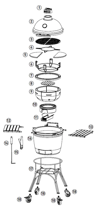 KAMADO-JOE-KJ23RH-Classic-I-Charcoal-Grill-18-Inch-fig-2