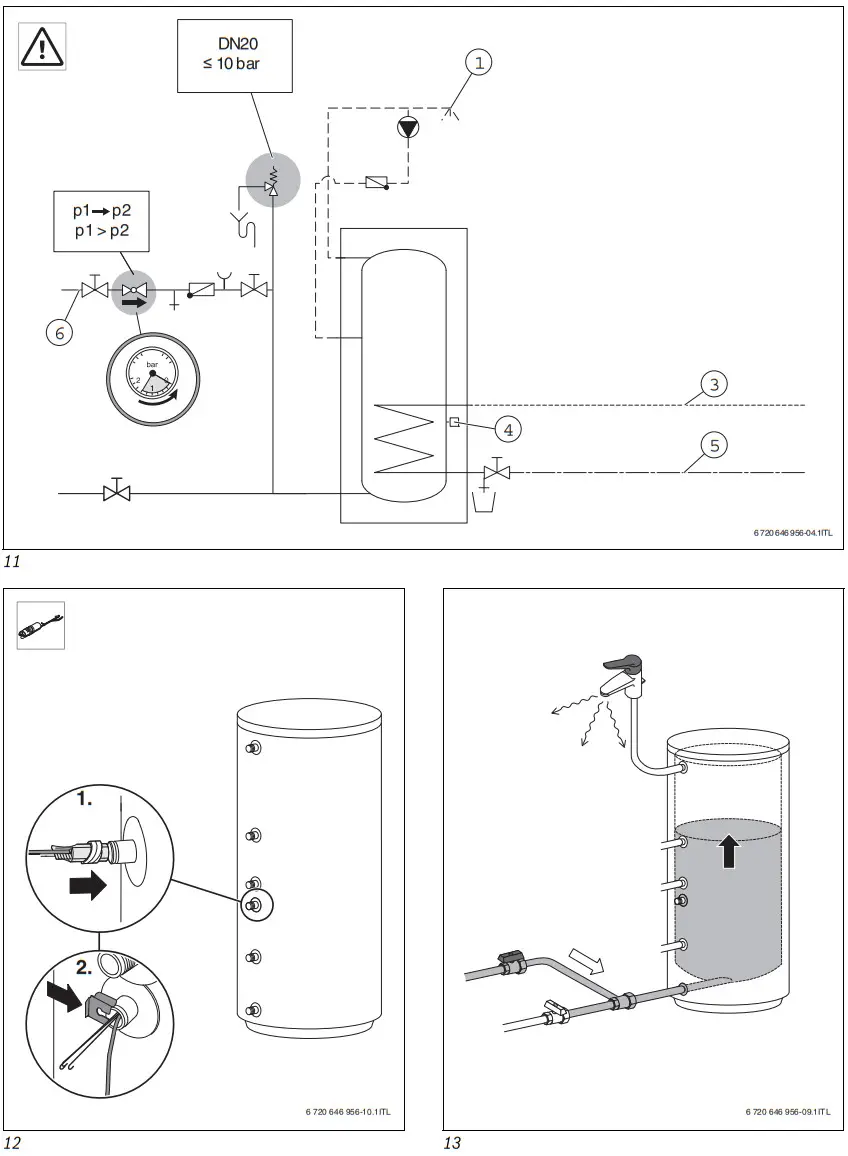 BOSCH W 300-5 P Hot Water Tank - Figure 6