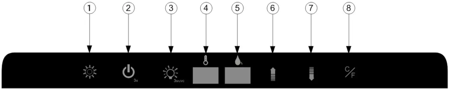 AURORA DA-CN-0353 Dry Aging Cabinet - PANEL OPERATION