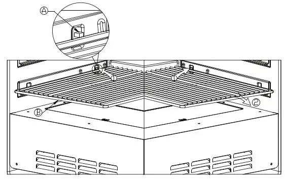 AURORA DA-CN-0353 Dry Aging Cabinet - REMOVING SHELF