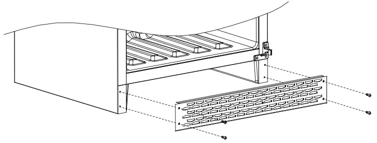 AURORA DA-CN-0353 Dry Aging Cabinet - VENTILATION PLINTH