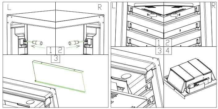 AURORA DA-CN-0353 Dry Aging Cabinet - baffle according