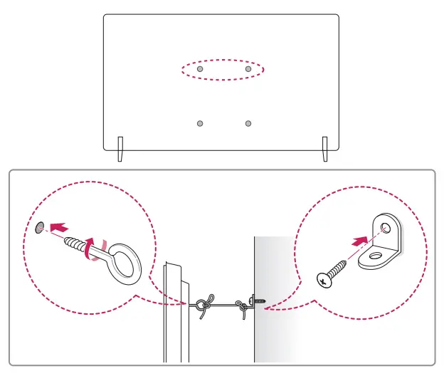Securing TV to the Wall