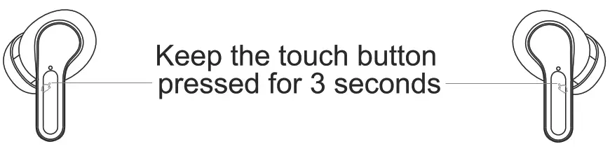 Ordtop B0C4KWGDZ7 I13 True Wireless Stereo Earphones - power on 1