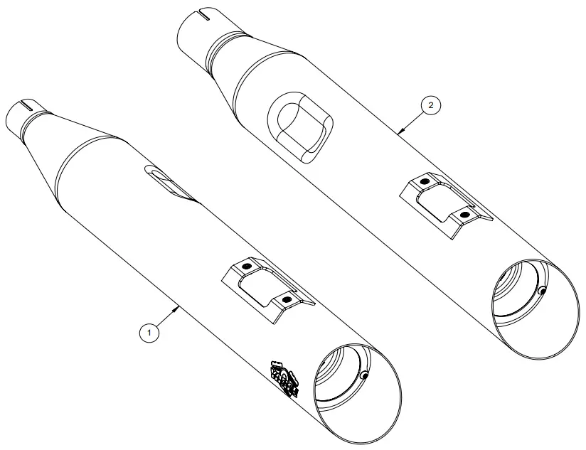 VANCE HINES 46764 Backslash 450 Slip On Mufflers - Description