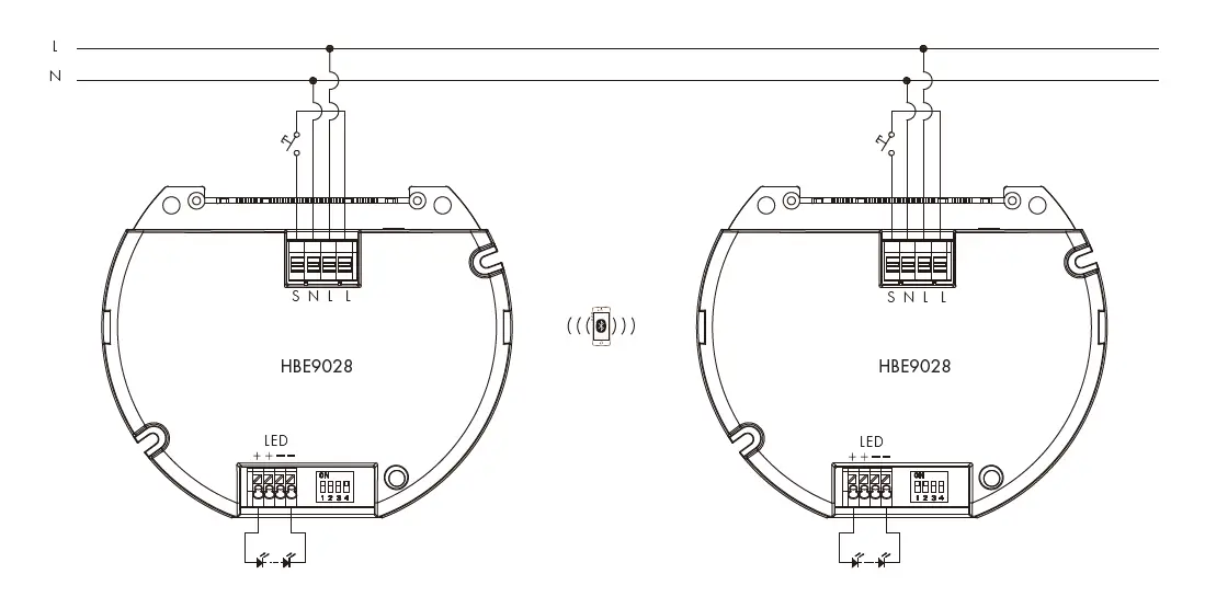 HYTRONIK-HBE9028-Bluetooth-LED-Driver-with-Microwave-Sensor-16