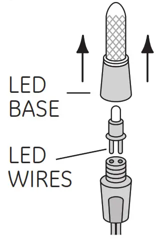 HOME ACCENTS holiday 20090105061702H 50L Multi C9 LED Steady Lit Heavy Duty Lights - Step 1