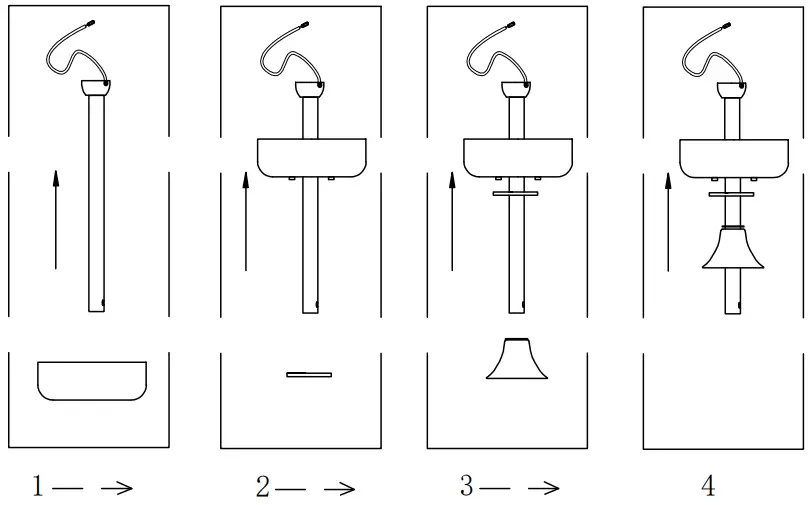 WAREHOUSE OF TIFFANY AW01W03 52 Inch Ceiling Fan - components