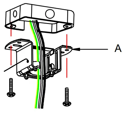 WAREHOUSE OF TIFFANY AW01W03 52 Inch Ceiling Fan - mounting bracket