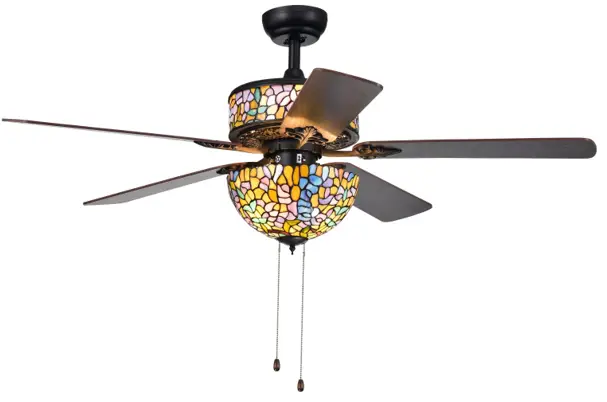 WAREHOUSE OF TIFFANY AW01W03 52 Inch Ceiling Fan