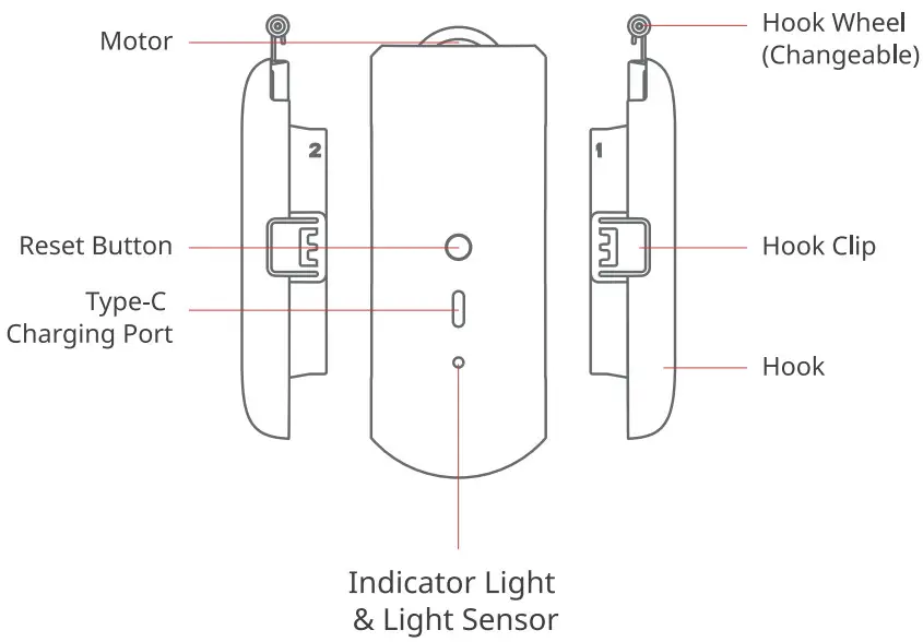 Switchbot U Rail 2 Electric Motorized Curtain - fig 2