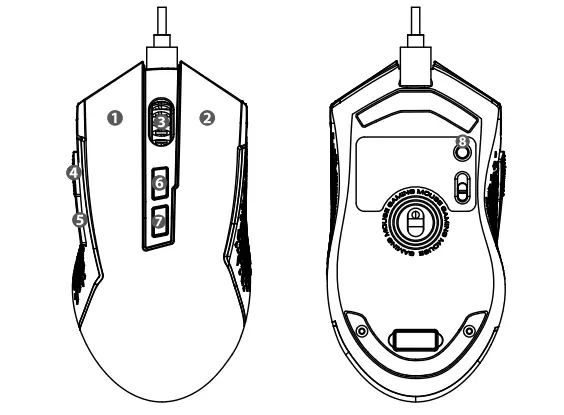 REDRAGON-TRIDENT-Wired-2.4-Bluetooth-Gaming-Mouse-2