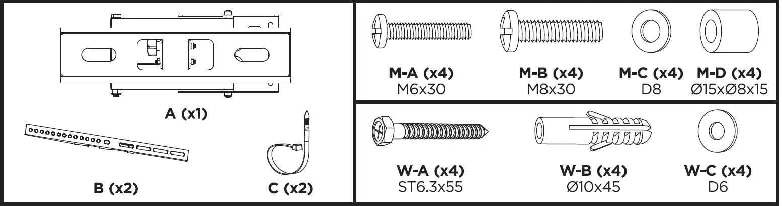 stell SHO 4600 Universal Telescopic Support for TV 2