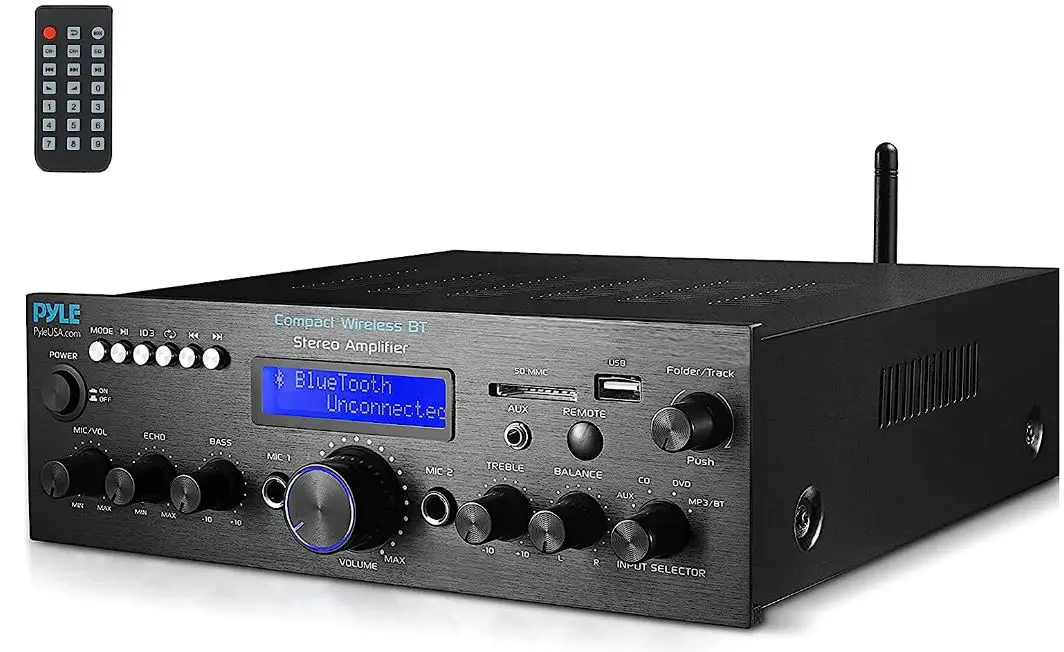 Pyle PDA6BU Compact Bluetooth Stereo Amplifier-PRODUCT