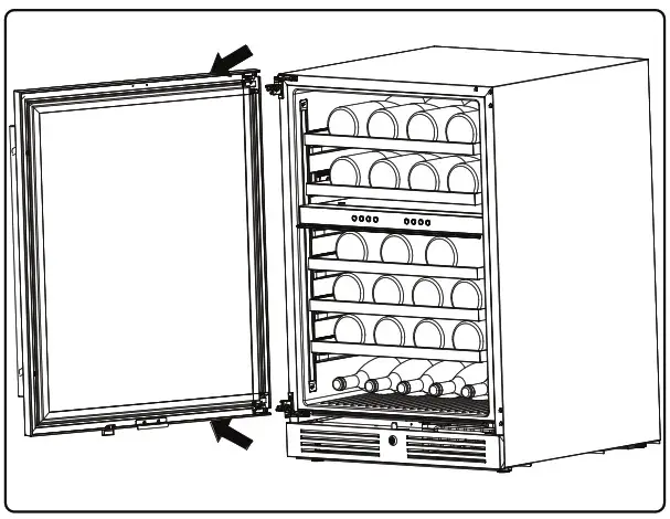 ZEPHYR logoZEPHYR PRB24C01CG Presrv Single Zone Beverage Cooler - fig 27