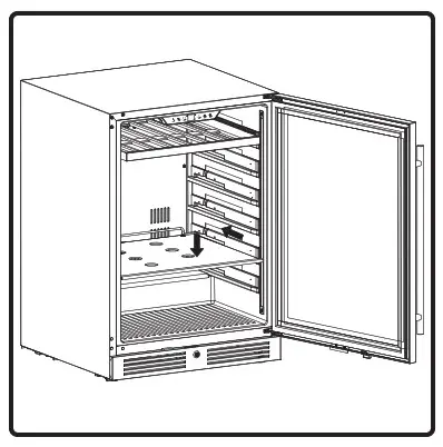 ZEPHYR logoZEPHYR PRB24C01CG Presrv Single Zone Beverage Cooler - fig 35