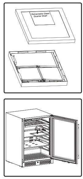 ZEPHYR logoZEPHYR PRB24C01CG Presrv Single Zone Beverage Cooler - fig35