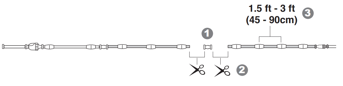 POLARIS 280 Pressure Side Automatic Pool Cleaner - Adjust Hose Length