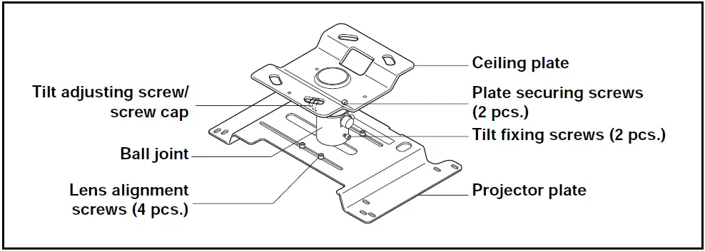 Epson-ELPMB23-Projector-Mount-Fig-2