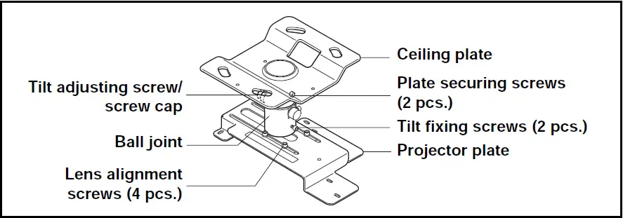 Epson-ELPMB23-Projector-Mount-Fig-3