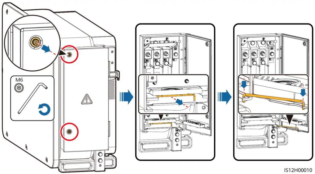 HUAWEI SUN2000 3 Phase Solar Inverter - Compartment Door 1