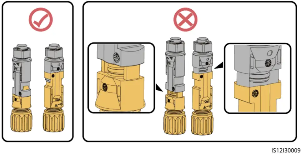 HUAWEI SUN2000 3 Phase Solar Inverter - Connector connection