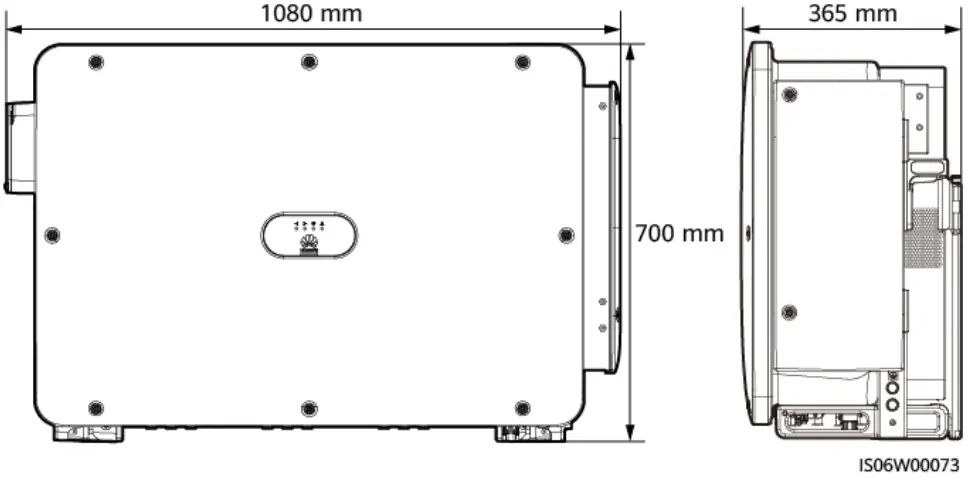 HUAWEI SUN2000 3 Phase Solar Inverter - Dimensions