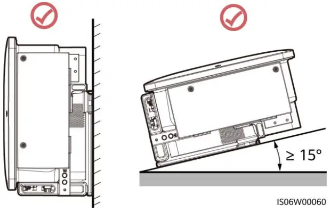 HUAWEI SUN2000 3 Phase Solar Inverter - Installation Angle