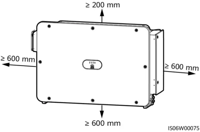 HUAWEI SUN2000 3 Phase Solar Inverter - Installation Space