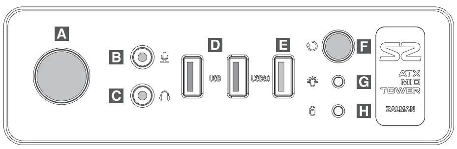 zalman s2 atx mid tower computer case - Figer2