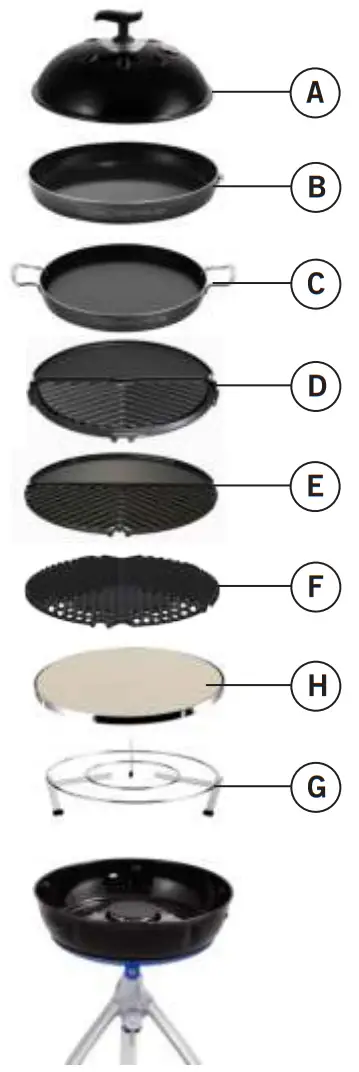 CADAC 5650 Grillo Chef 40 Gas Grill - Combos