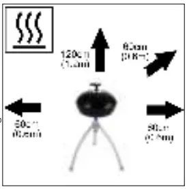 CADAC 5650 Grillo Chef 40 Gas Grill - gas container