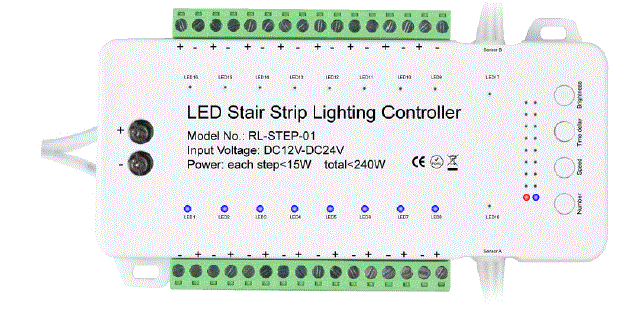 SuperLightingLED RL-STEP-01 LED Stair Strip Lighting Controller fig-3