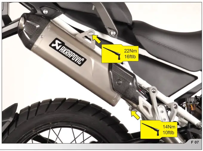 AKRAPOVIC 509007 Triumph Tiger 1200 Slip-On - F 07