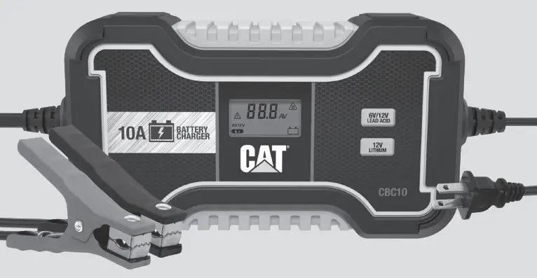 CAT CBC10 Professional 10 Amp Battery Charger Battery Maintainer -