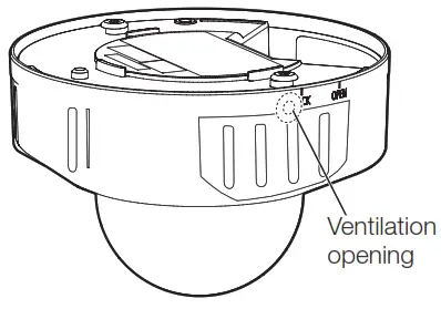 i PRO Co WV S2572L Network Camera - Ventilation
