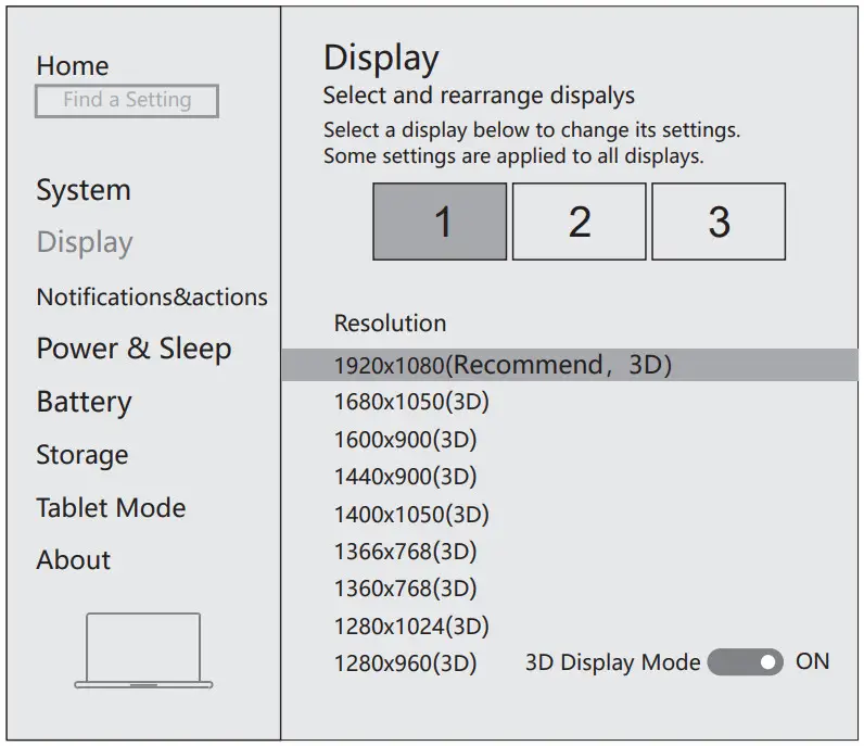 Selore S Global SEPU0101 USB C Docking Station Dual Monitor - Display Settings
