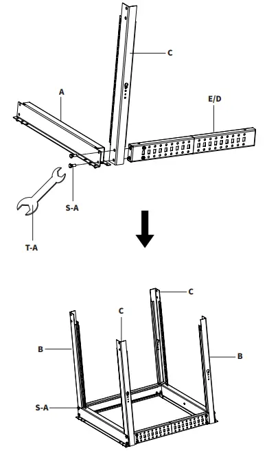 VIVO-CART-SR12U-Black-12U-Server-Rack-FIG-6