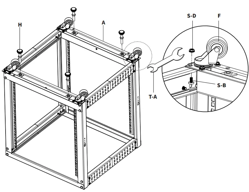 VIVO-CART-SR12U-Black-12U-Server-Rack-FIG-8