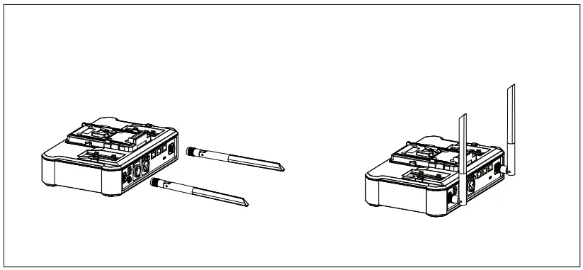 HOLLYLAND C1 Pro Hub8S Full Duplex Wireless Noise Cancelling Intercom System - Hub Antennas