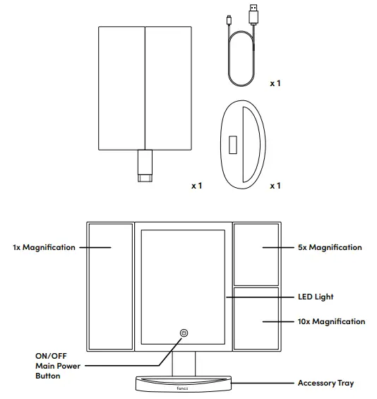 fancii-TRIA-2-Rechargeable-Trifold-Mirror-fig-1