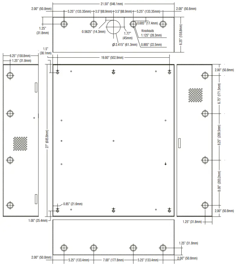 Altronix T2PXK7F8V 8 Door Kit with Fused Outputs - fig 4
