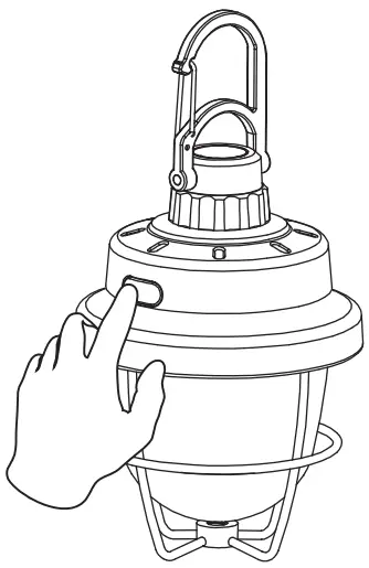 KLARUS CL3 Camping Lantern - Power On