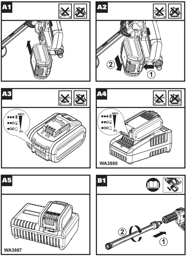 WORX WG630E Portable Power Cleaner Water Sprayer - Figure 2