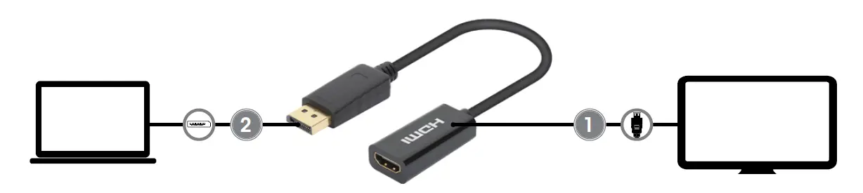 manhattan 153713 4K 60Hz Active DisplayPort to HDMI Adapter 2