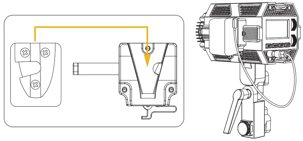 COLBOR CL100XM Daylight LED Video Monolight - Battery Power Supply