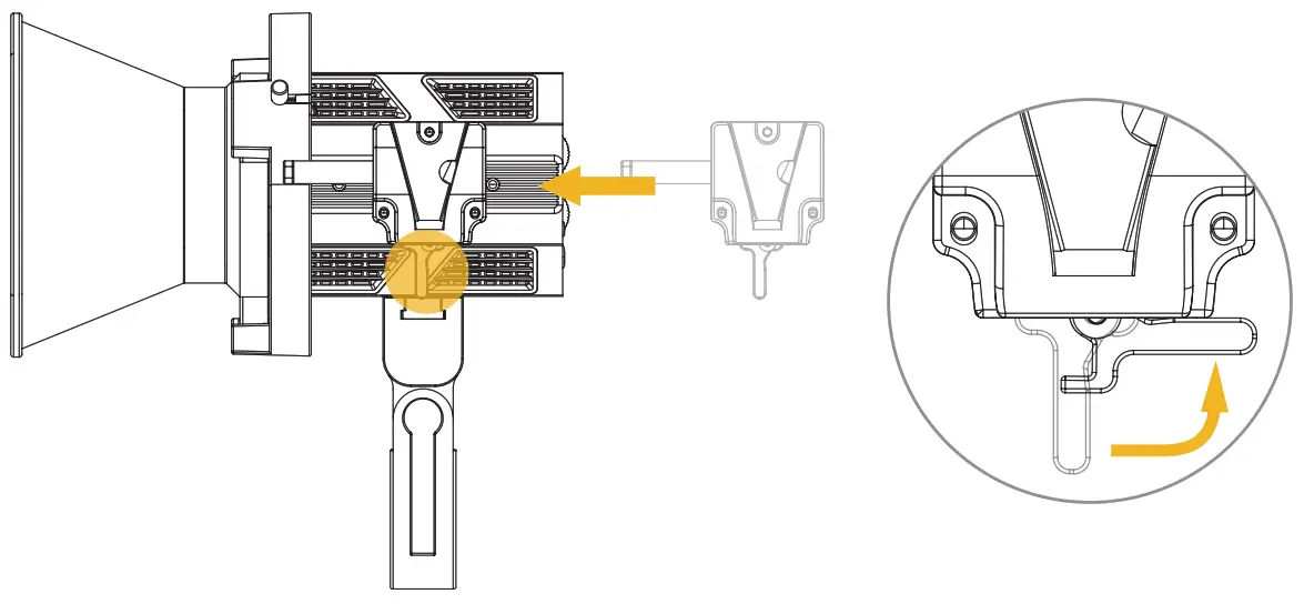 COLBOR CL100XM Daylight LED Video Monolight - Install VM2