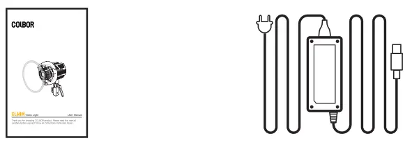 COLBOR CL100XM Daylight LED Video Monolight - Packaging List 2